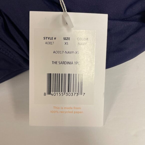 Andie The Sardinia One Piece Swimsuit Navy Blue Sz XS - MSRP $95 - Picture 12 of 12